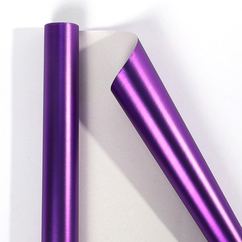 43 X 3 Wrapping Paper Roll Metallic Pure Color Colorful Craft Paper for Christmas Valentines Birthday Holiday Gifts Decor