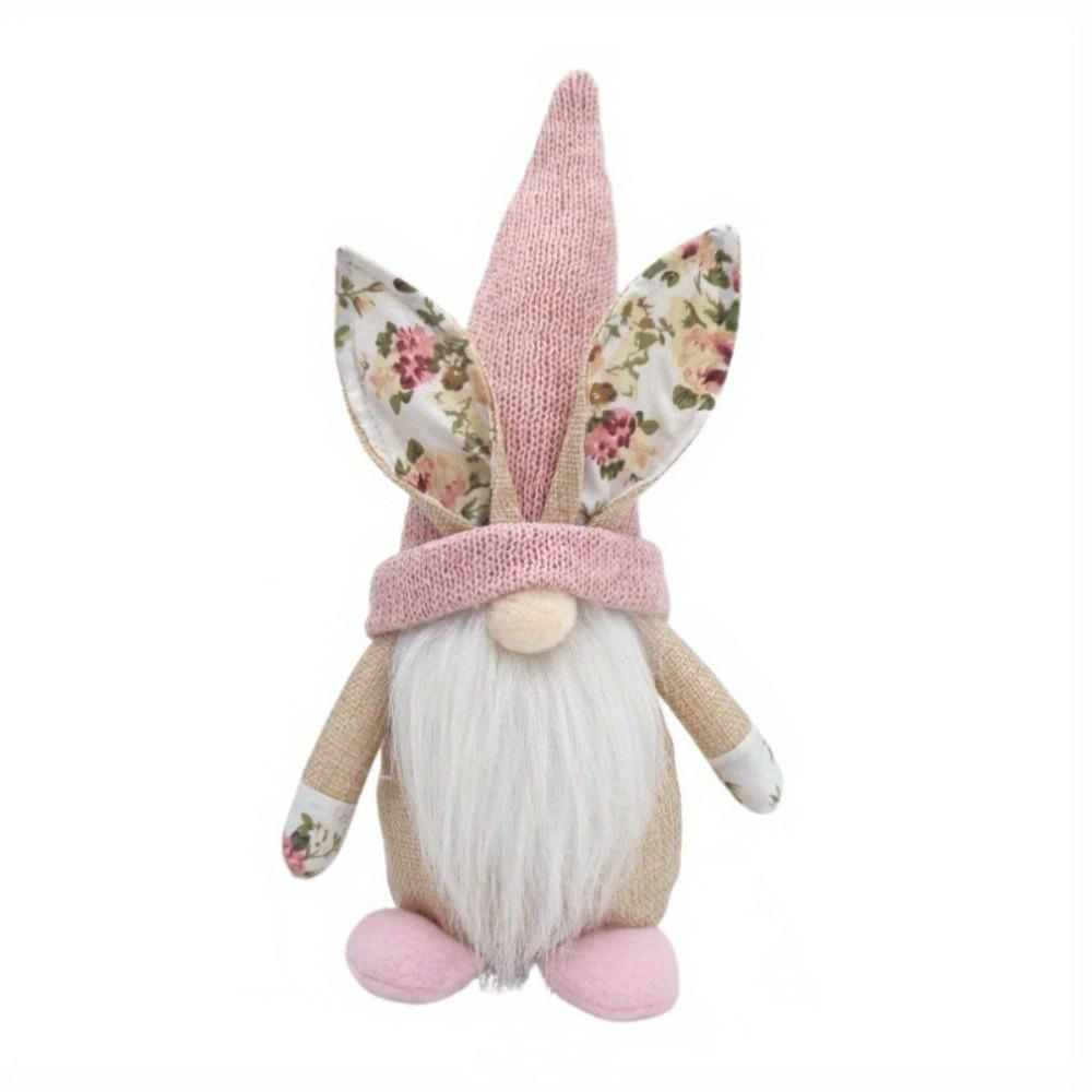 Osterhase mit Frühlingsmotiv Gesichtslose Gnome-Puppe Elf Stofftier Tischdekoration