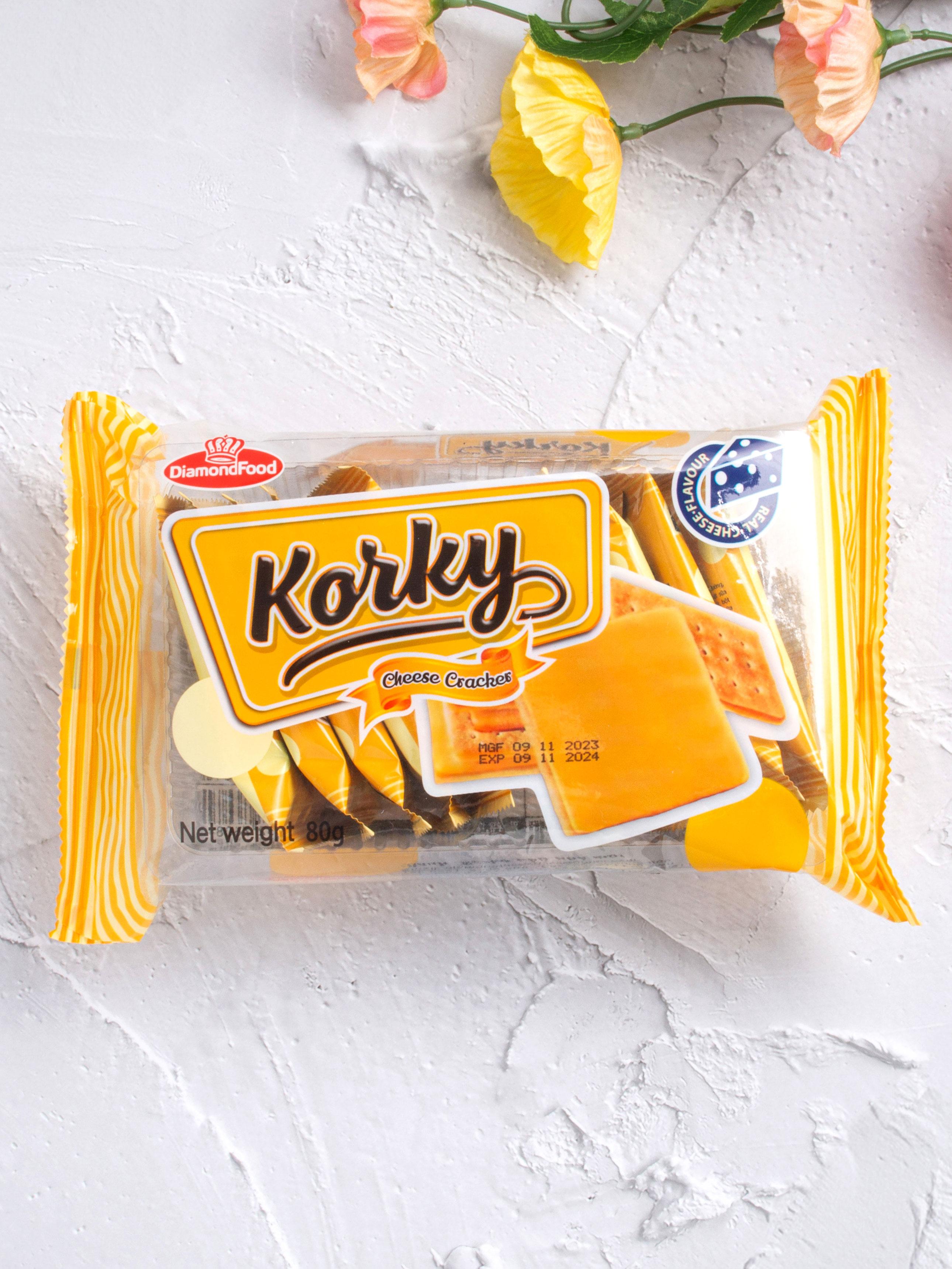 Koki Savory Cheese Crackers 80g Pack 1ea
