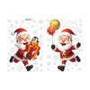 Festive Static Window Decals With Santa Snowman Snowflakes For Christmas Decor