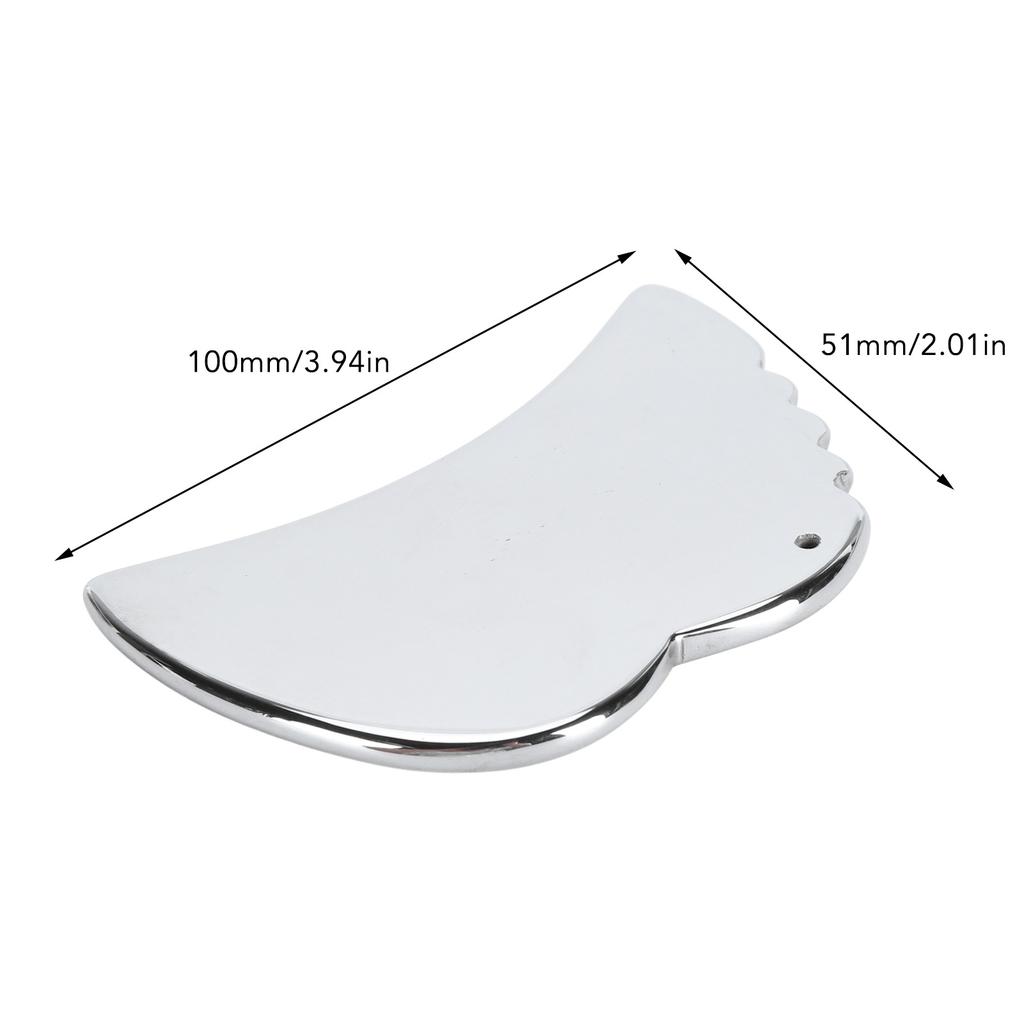 Wing Shaped Terahertz Stone Gua Sha Facial Tool for SPA Acupuncture Trigger Point Deep Tissue Massage Scraping Tool for Back Legs Arms