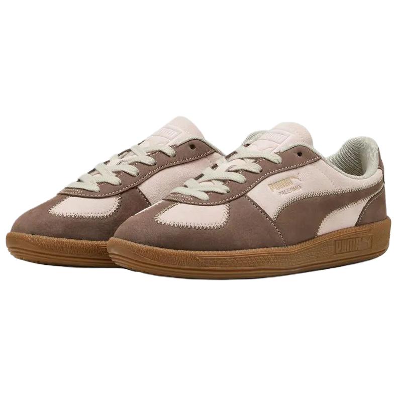 New PUMA Palermo Abrasion Resistant Low top Skateboard Shoes Women's Brown 403349-01