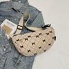 Korean Fashion Cute Bow Printing Girls Fanny Packs Adjustable Belt Ladies Casual Crossbody Shoulder Bags Streetwear Waist Bag