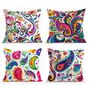 Paisley Pattern Cushion Pillowcase Printed Polyester 45X45Cm Throw Pillow Cover Decorative Sofa Cushion Pillowslip Home Decor