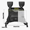 Durable Reflective Running Vest Bag Streetwear Breathable Hip Hop Vest Bag Large Capacity Casual Front Chest Pack Unisex