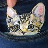Trendy Cats Pattern Patches Personality Clothes Heat Transfer Appliques for Creative Craft Projects
