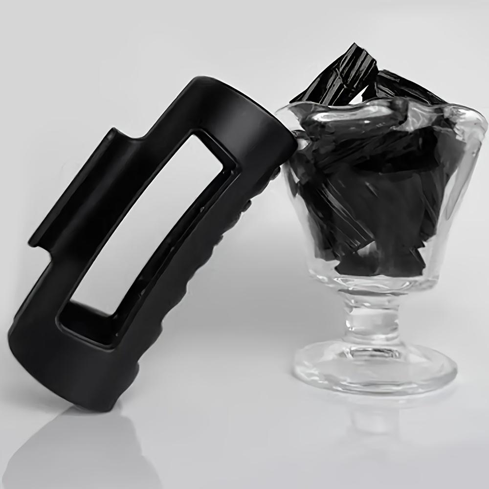 1pc Non-Slip Shark Hair Clips - Heavy-Duty Hold Hair Clamps with Serrated Grip, Multi-Color (White/Black/Red/Brown/Tan) for Braids, Ponytails, Buns