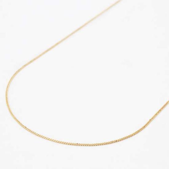 18K Necklace Kihei Chain 40cm cut Kihei K18 0.7g 2-sided