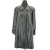Partina/Genuine Lamb Leather Stand Collar Coat/Women’s M/Black/Hidden Placket/Fully Lined/Roll-Up Sleeves
