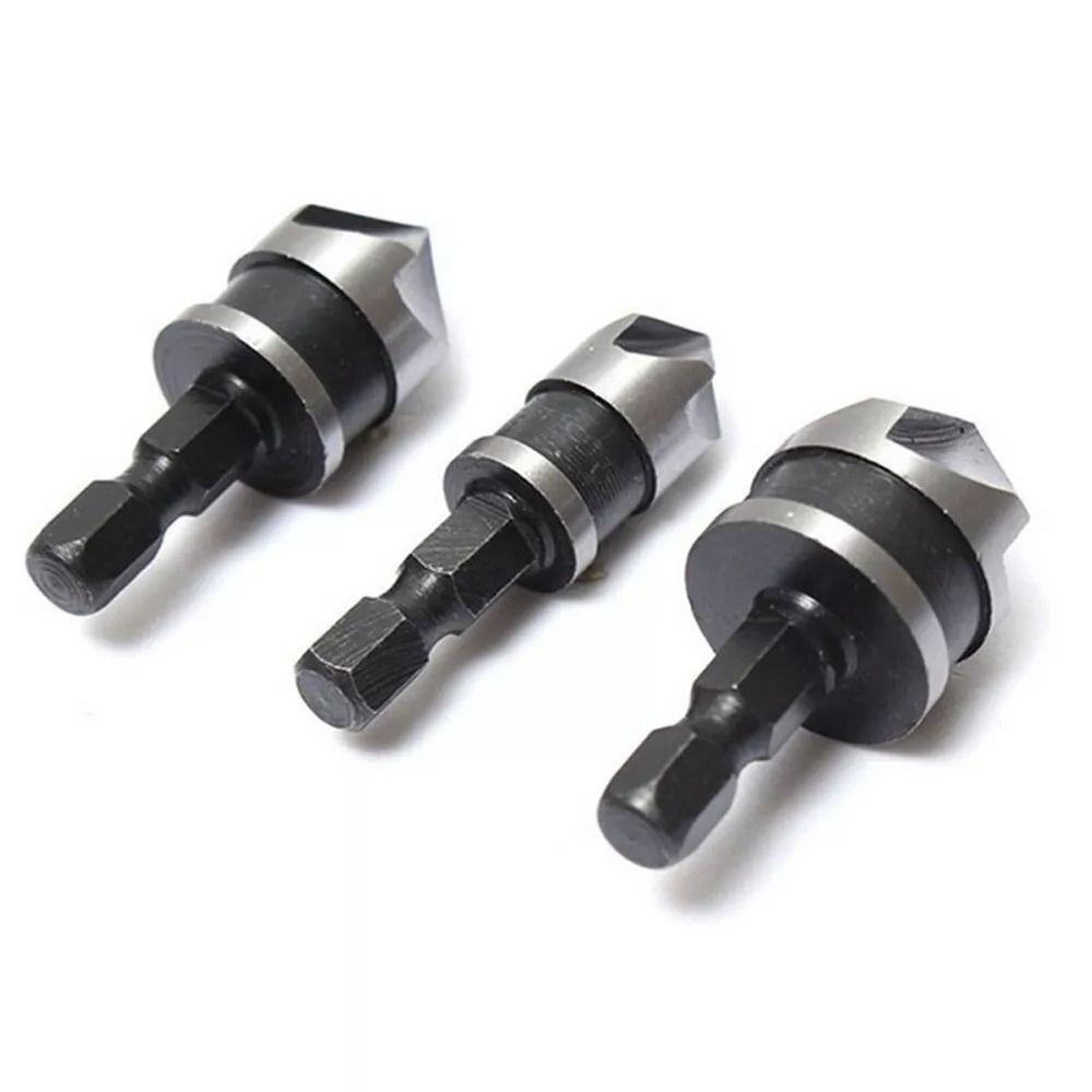 Chamfering Tool Woodworking Hole Opener 90 Degree Hole Opener Bit Portable Chamfer Drill Bit