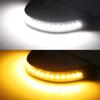 2Pcs 12V LED Motorcycle Turn Signal Light Ring Fork Strip Lamp Flashing Blinker DRL Amber White Moto Flasher Auto Accessories