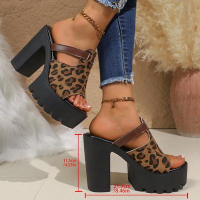 2025 Sexy Plateausandalen mit superhohem Absatz, wasserdicht, weiblich, Spice Girl, dicker Absatz, Riemchen mit Schnalle, High Heels, weiblich