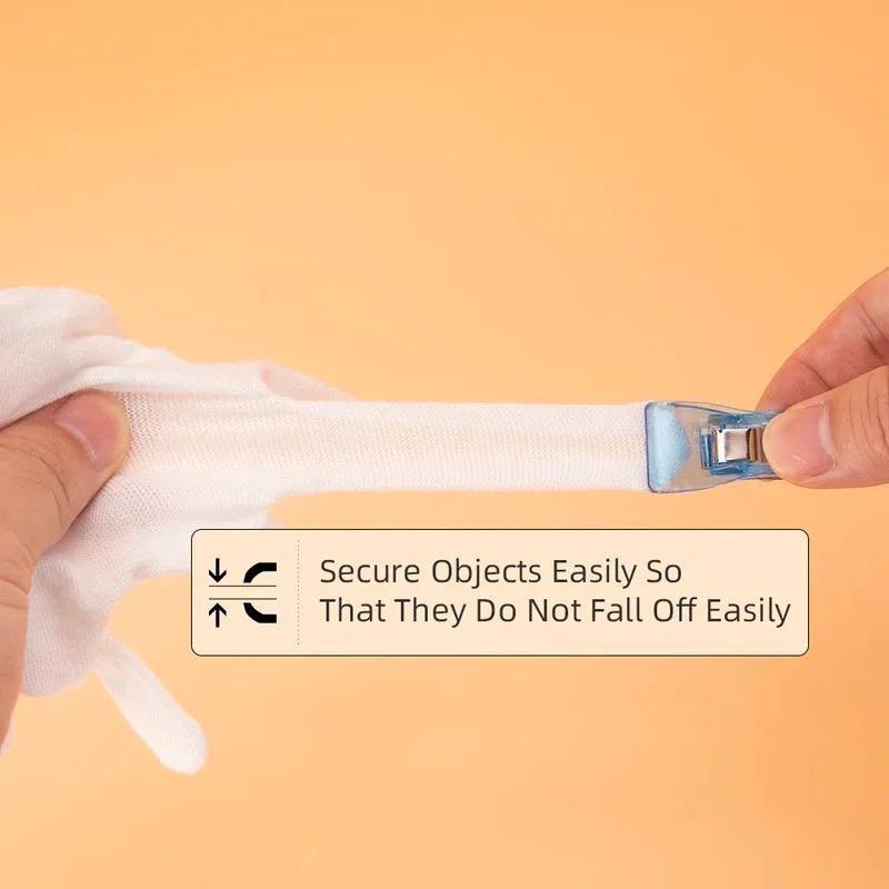 Mini Clip per Orlo in Plastica Strumento di Posizionamento e Fissaggio per Cucito Clip Multifunzione per Artigianato Fai da Te per Cancelleria da Ufficio Rilegatura di Documenti Accessori per Cucito