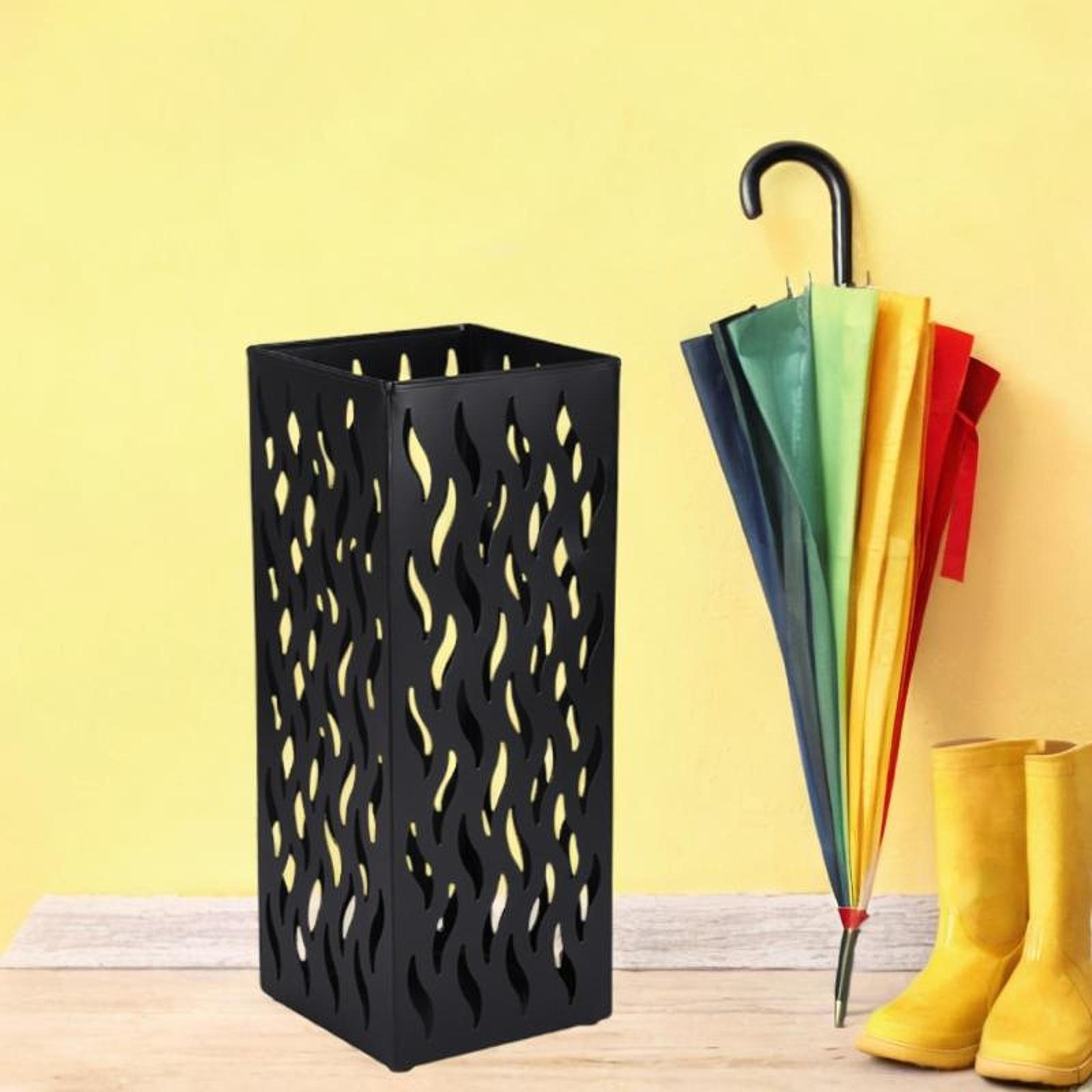 

Держатель для зонта в прихожей Ведро для сухоцветов Многофункциональный отдельно стоящий органайзер для хранения чёрный