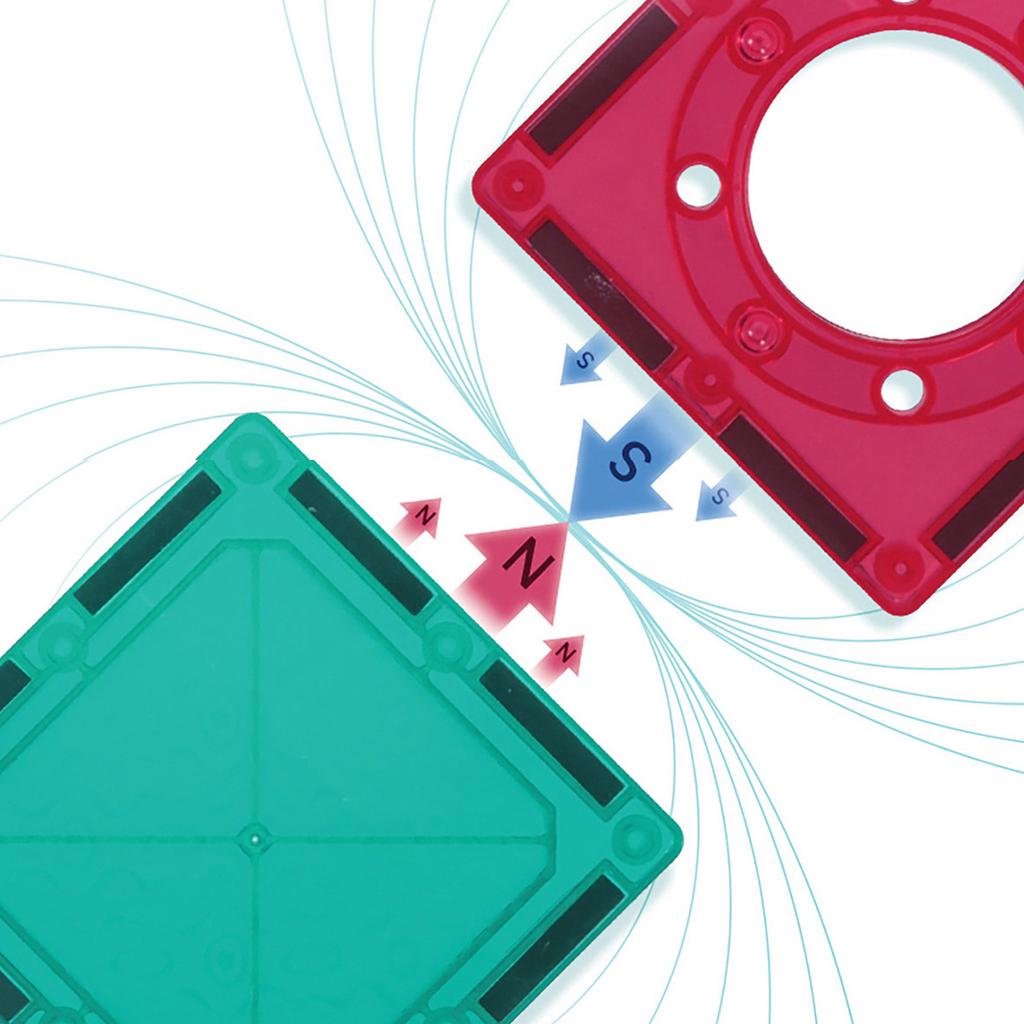 3D Magnetic Building Blocks Educational Set 77 Pieces