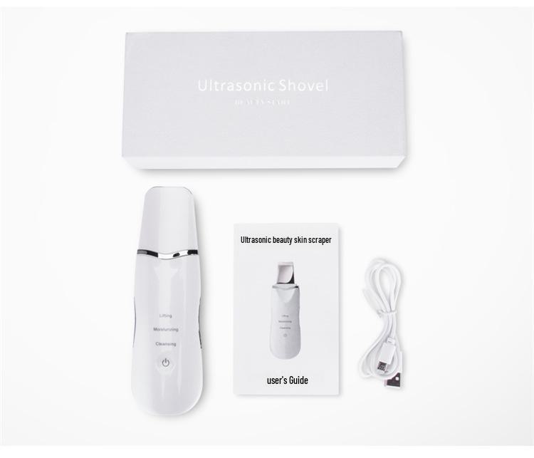 Ultrasonic Ion Skin Scraper: Rechargeable Beauty Instrument for Household Cleansing and Skin Maintenance.