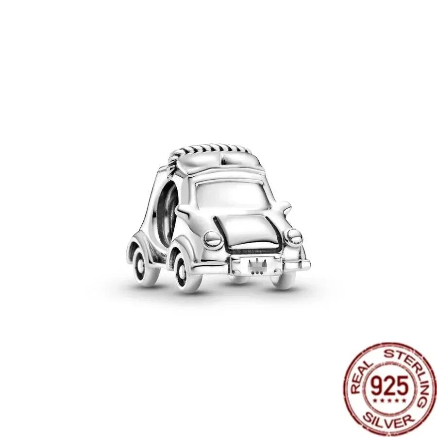 

Original Copper Mother Animal Air Balloon Car Heart Pink Beads Charms For Necklace Diy Bracelet Women Jewelry