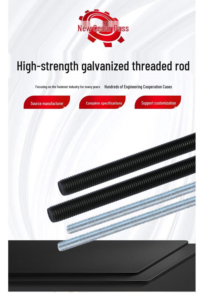 High-Strength Fully Threaded Rod Bolt M6-M68 (Grades 8.8, 10.9, 12.9)