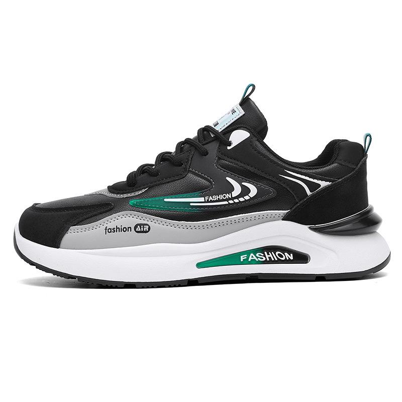 Autumn New 2025 Shoes Men's Sports Shoes Trend Versatile Casual Dad Shoes Soft Sole Non-slip Running Shoes