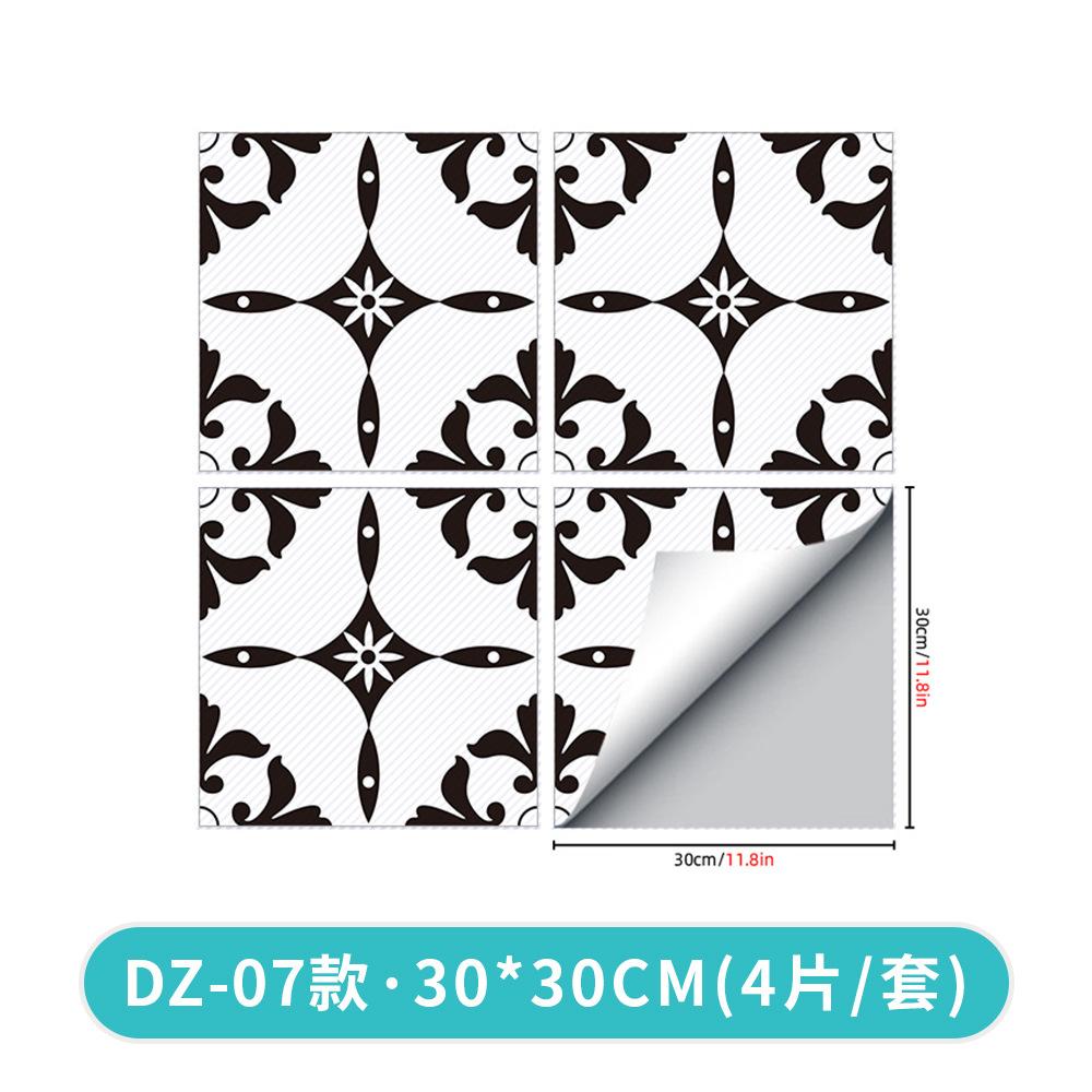 Amjpvc Anti-Skid Twill Printing Combination Splicing Floor Sticker Bathroom Bedroom Living Room Diy Floor Sticker