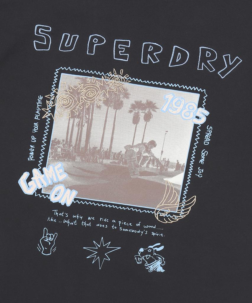 Syupeodeulai Summer Skating T-Shirt Black