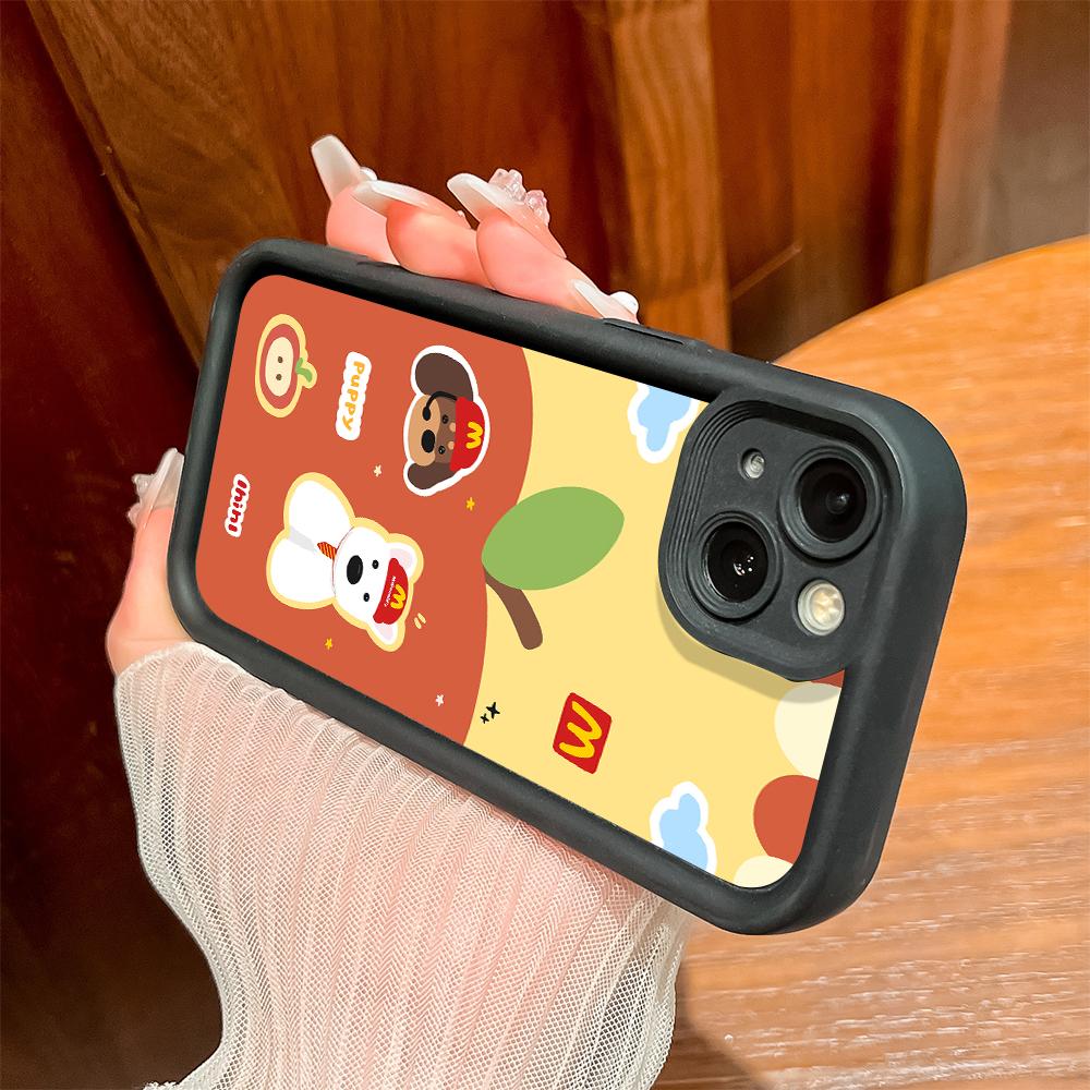 Cute Cartoon Pattern Phone Case for iPhone Samsung Galaxy Xiaomi Redmi POCO HUAWEI Honor Shockproof Rubber Soft Flexible Cover Casing