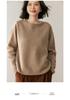 Ladies' Elegant Cashmere Sweater - Autumn/Winter 2025, Loose Fit, Slimming, Round Neck, Plain Pullover
