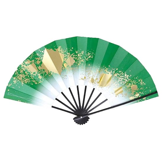Dancing Fan "Ai" 1400 1528, Shikishi Chirashi (Scattered Colored Paper Pattern), Red Gradation, 9.5