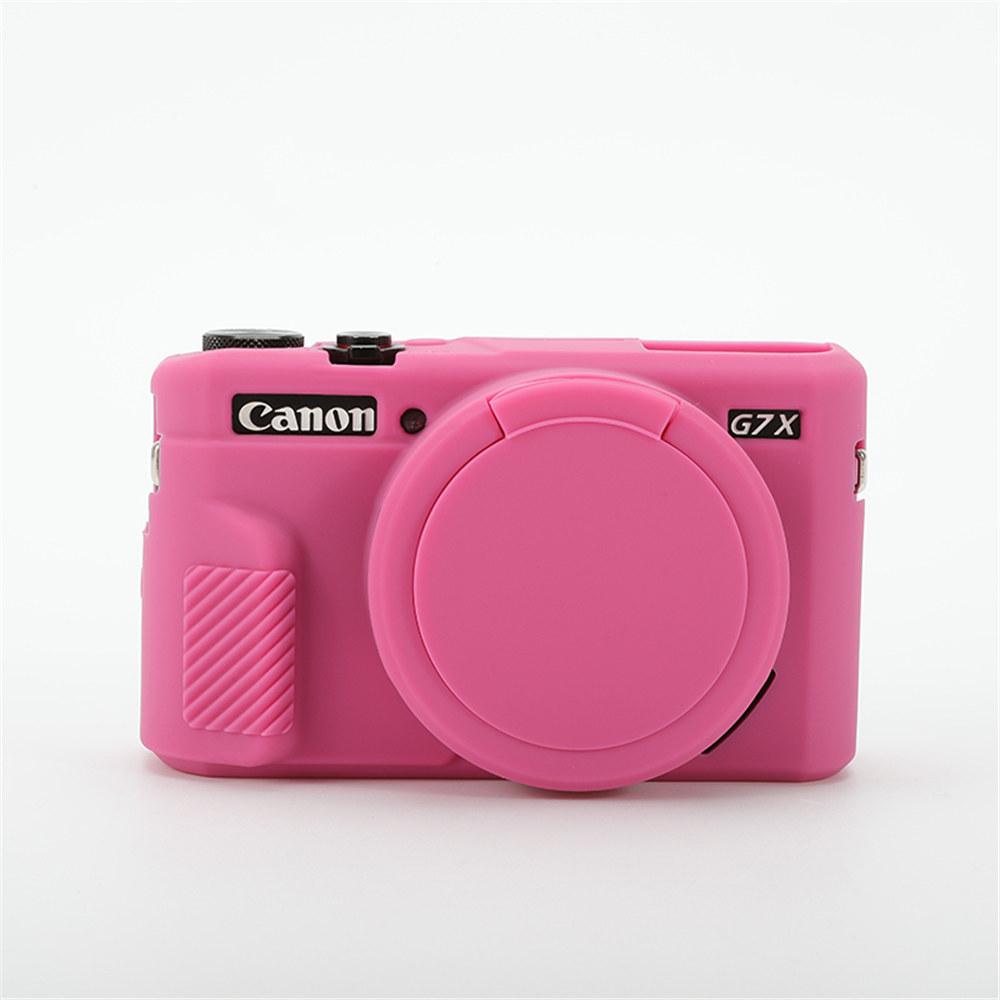 G7XII Weiche Silikon Kamera Gehäuse Hülle Für Canon G7X II G7X Mark II G7X2 Gummi Schutzhülle mit Objektivdeckel