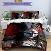 Alien Warrior Fantasy Art Print 3Pcs Bedding Setduvet Cover With 2 Bedropillowcase Home Birthday Gift