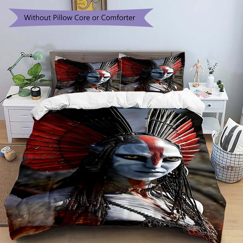 Alien Warrior Fantasy Art Print 3Pcs Bedding Setduvet Cover With 2 Bedropillowcase Home Birthday Gift