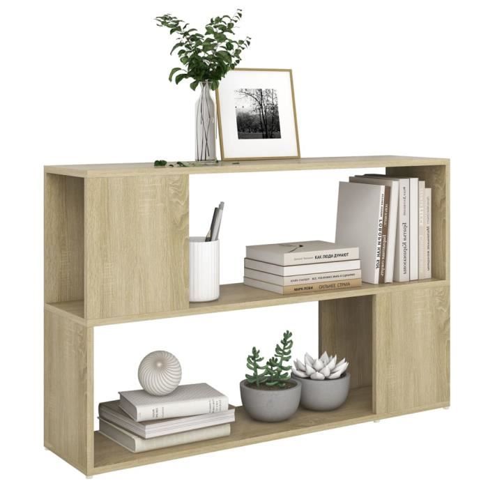 VidaXL Bibliothèque Chêne Sonoma 100x24x63 cm Aggloméré