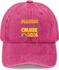 Mardi Gras Cruise 2026 Baseball Cap Washed Polyester Casual Snapback Hat Unisex Adult