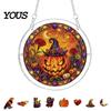 Halloween Party Decor Acrylic Puzzle Suncatcher, 7.87 Inch Sun Catcher Window Suncatcher Hanging Ornament, Ideal for Gifting and Home Festive