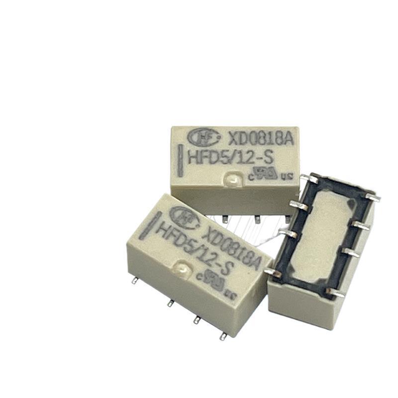 New Hongfa HFD5/12-SR Power Relay, 2A 12V SMD.