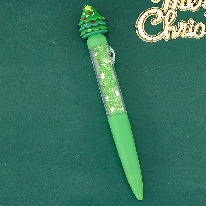 Cartoon Christmas Ballpoint Pen Cute Santa Claus Pen For Student Stationery Gift