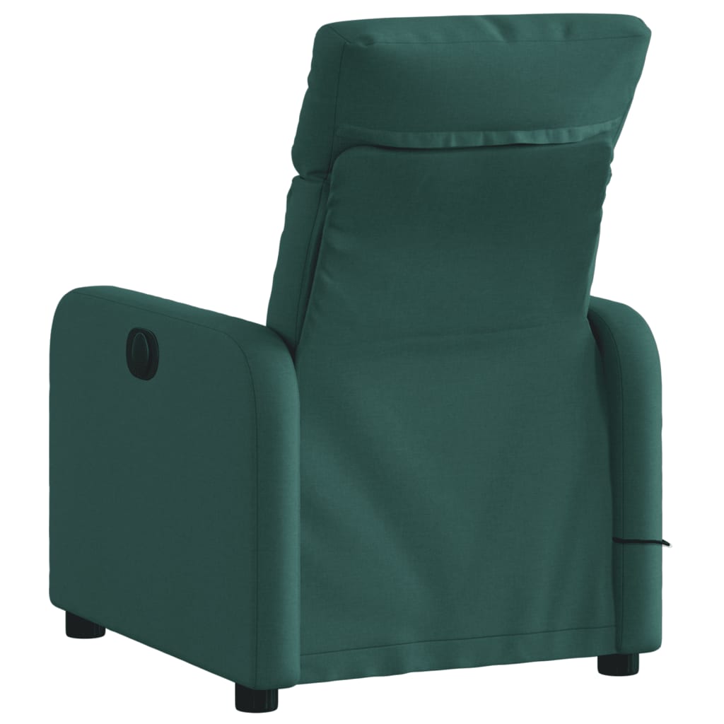 Massage Chair Dark Green Fabric