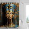 Heimdekoration Duschvorhänge Für Badezimmer Wasserdichtes Vorhangmaterial Moderner Nordischer Stil Wohnzimmer Ägypten Pharao Retro