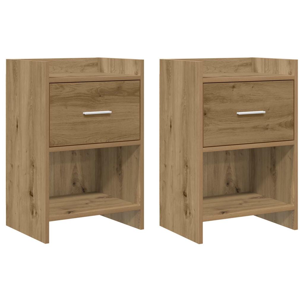 Nightstands 2 pcs Artisan Oak 40 x 30 x 60 cm engineered wood