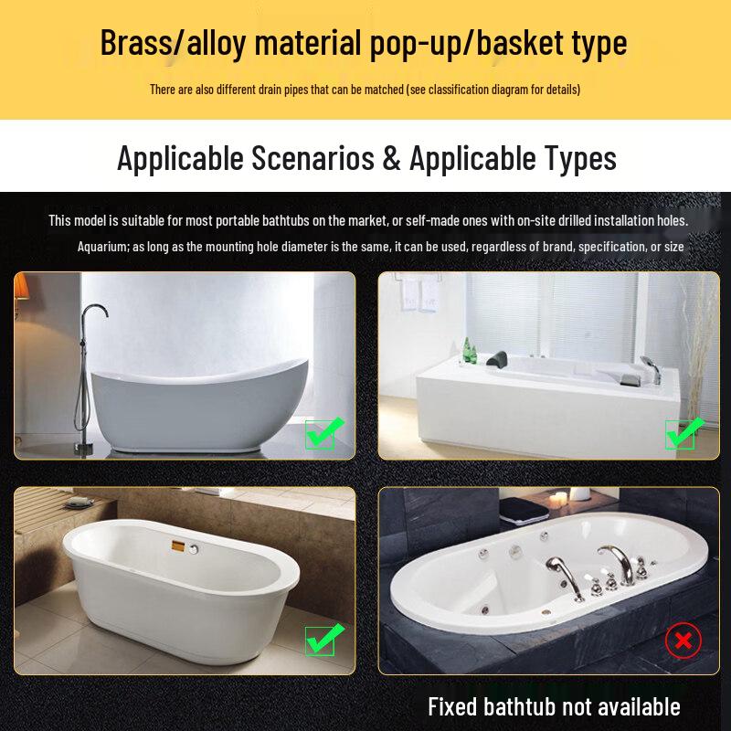 TLXT Bathtub Drainer Kit