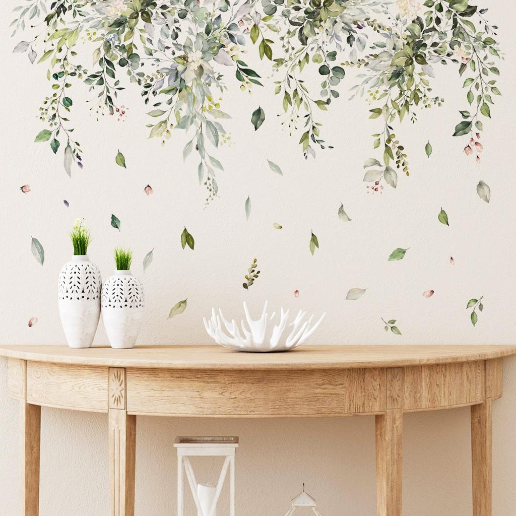 30*90cm Pink Flower Wall Stickers for Living Room Bedroom Background Wall Decor Room Daughter Room Wall Decal Kitchen Wallpaper