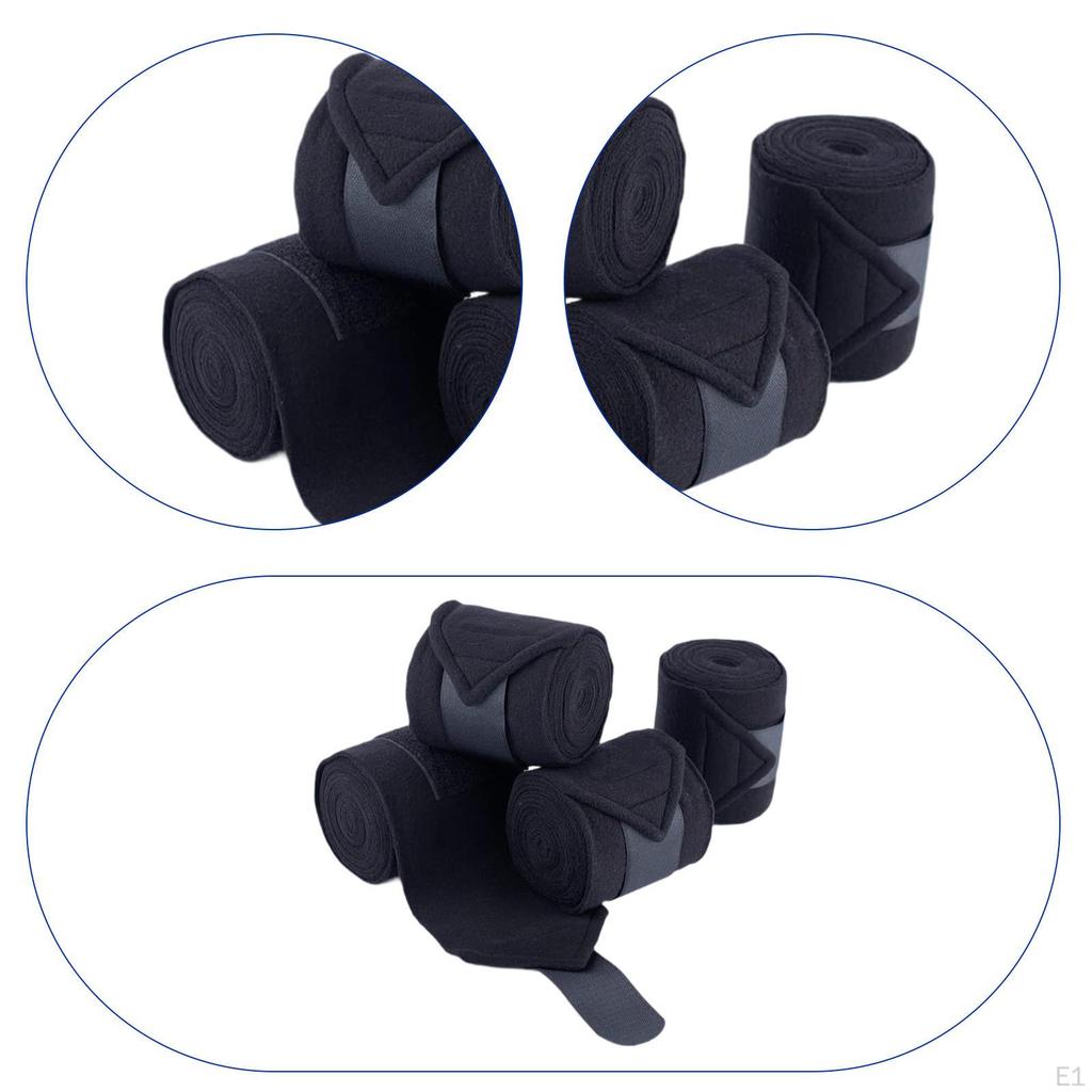 4 Kusy Ochranné návleky na konské nohy Popruhy na jazdenie Eventing