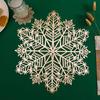 Snowflake Placemat Christmas Table Dining Mat Heat Insulated Cup Coaster Drink Coffee Pad Home Decoration