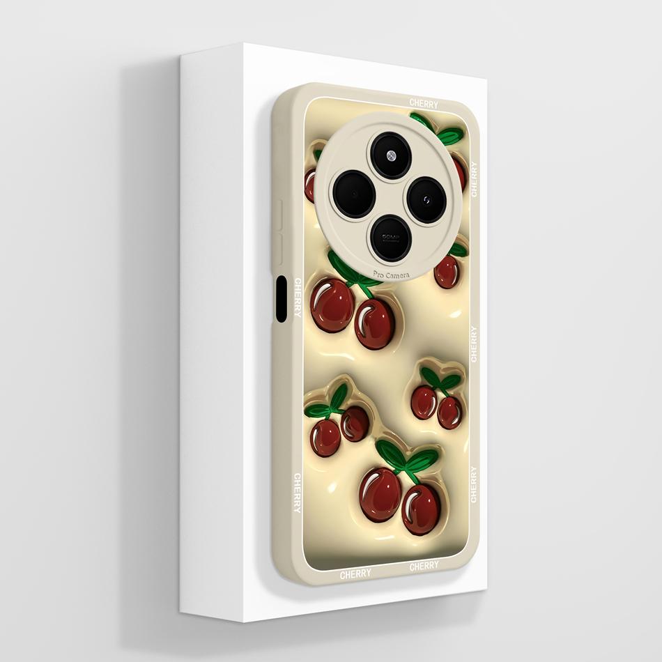 Per Custodia Telefono POCO C75 Carino Cuore Gatto Morbido Silicone Liquido Cover Posteriore Per Xiaomi Poco C 75 Protezione Completa Anti Caduta Funda Capa