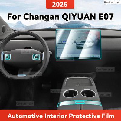 TPU für CHANGAN QIYUAN E07 2025 Transparente Schutzfolie Auto Innenraum Zentralsteuerung Navigationspanel Abdeckung Zubehör