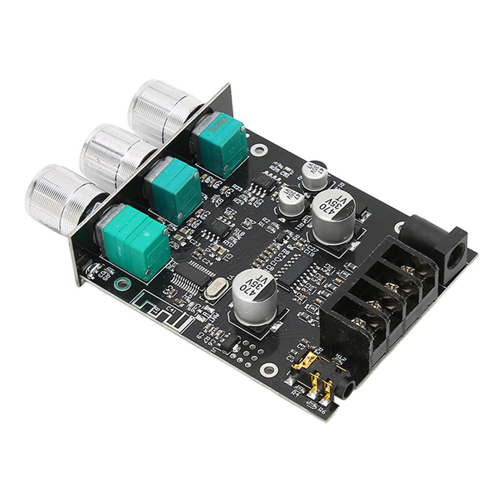 BT 5.0 Amplifier Board 2.0 Channel 2x50W Bass and Treble Control Power Amplifier Module for Store Home Theater DC9‑24V