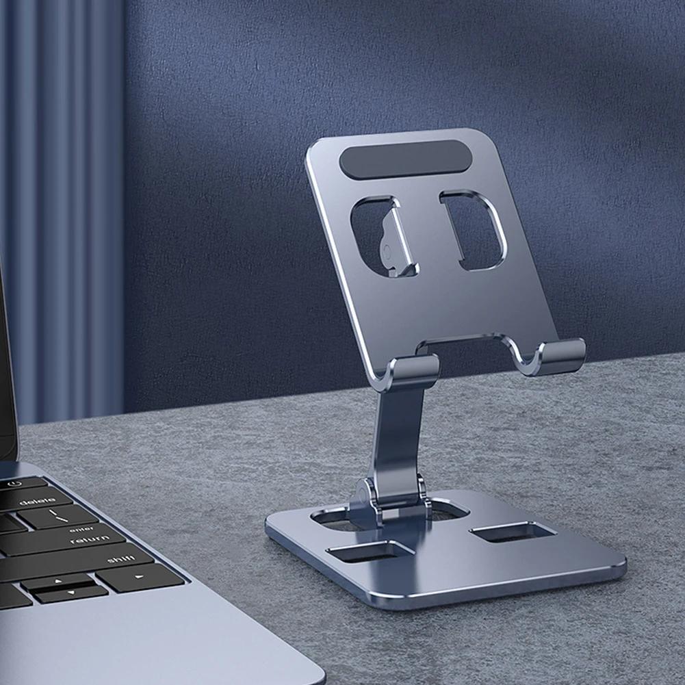Adjustable Foldable Mobile Phone Holder Stand Tablet Desk Holder Universal Aluminum Alloy Phone Tablet Stand For IPhone IPad