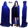 Adult Velour Grim Reaper Floor-Length Cape