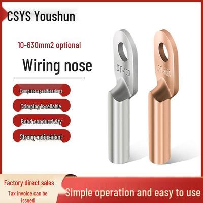 National Standard DT Copper Wire Terminals: DT10-DT500 Square Oil-Filled Copper Connectors