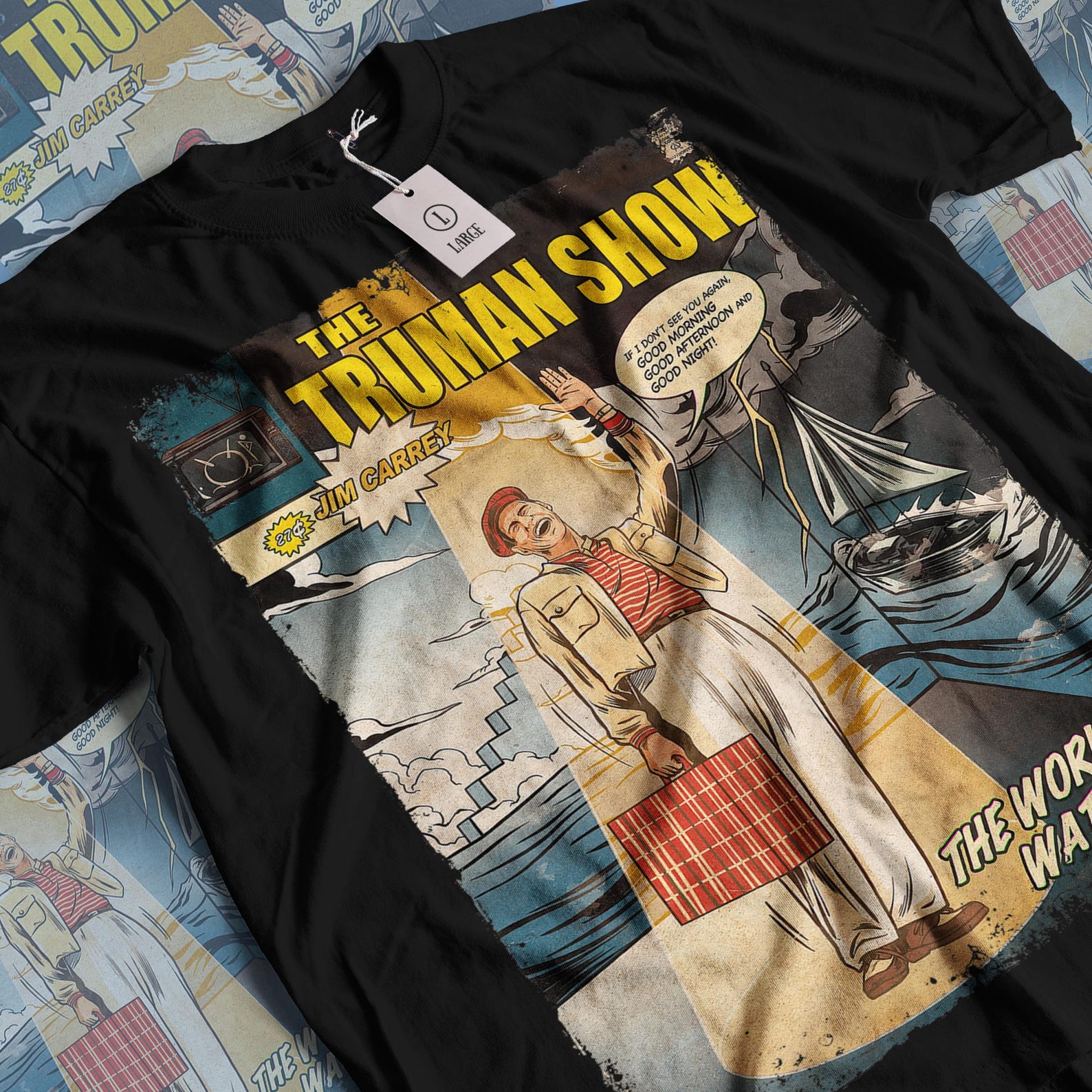 The Truman Show T-Shirt: Vintage Movie Graphic Tee 4XL